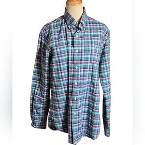 Ralph Lauren Blue Ans Pink Plaid Button Down Shirt